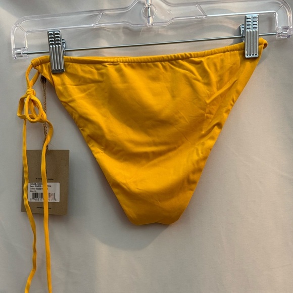 Stone Fox River Bikini Swim Bottom Honeycomb Yellow XL - Picture 4 of 6